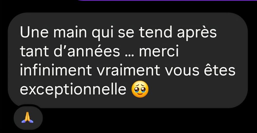 Message d'une consultante à Suzan