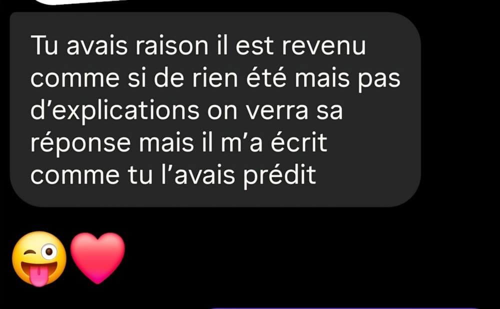 Message d'une consultante à Suzan
